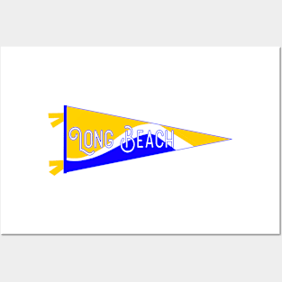 Long Beach Flag Pennant Posters and Art